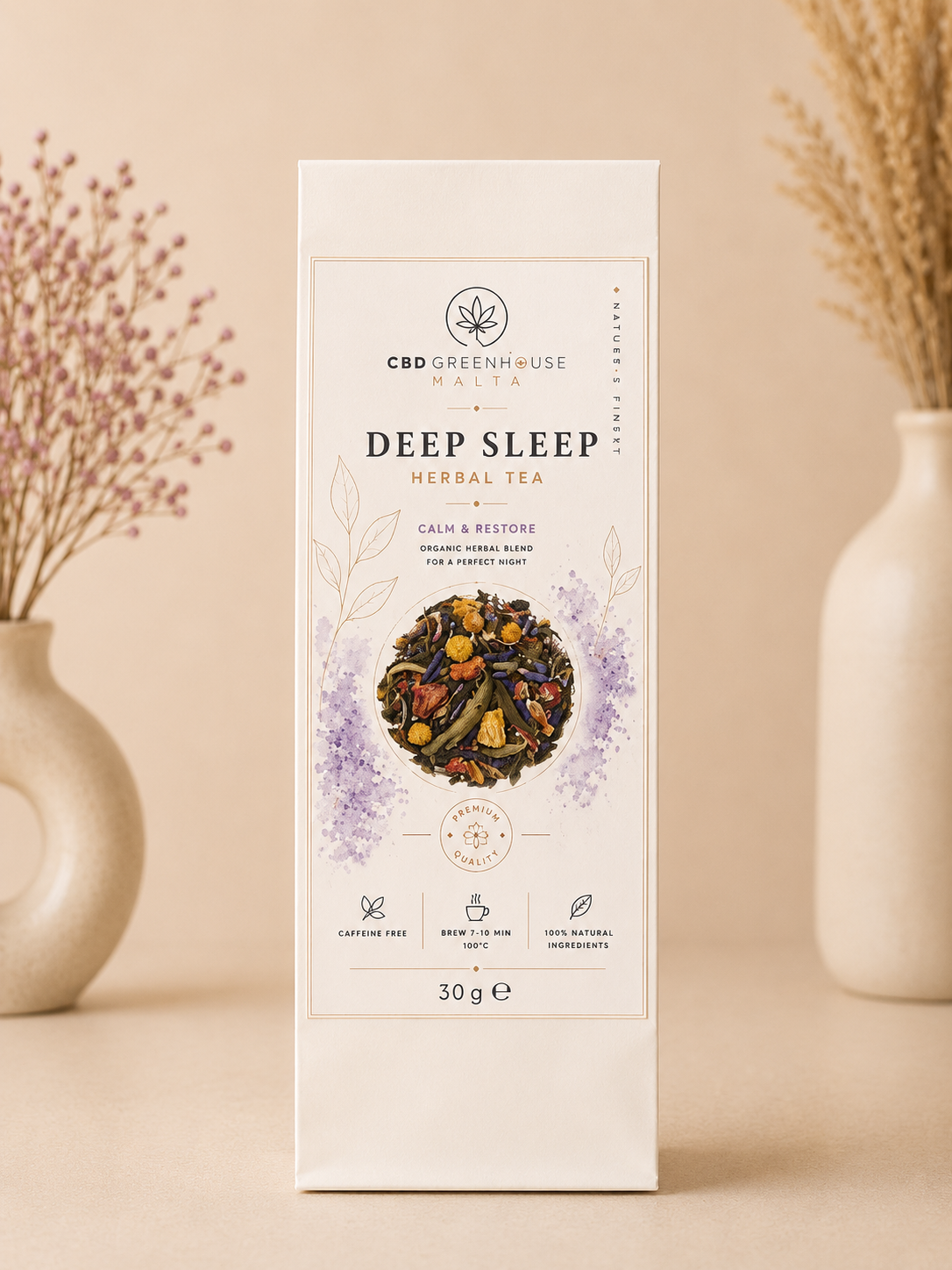 Organic “Deep Sleep” CBD Herbal Tea